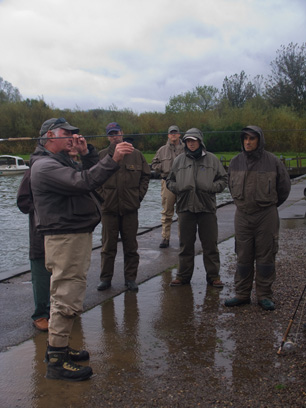 The course underway...